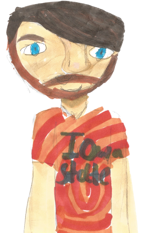 My current favorite image of myself per my 8 yo daughter